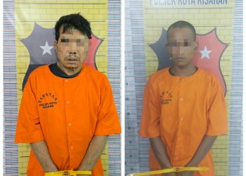 Polsek Kota Kisaran Timur Amankan Dua Terduga Pelaku Pencurian Kuali, Kerugian Korban Ditaksir Rp20 Juta