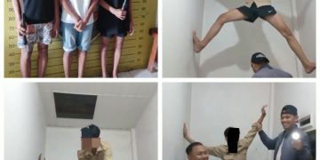 Jatanras Polres Asahan Amankan Tiga Remaja, Dua Sajam Celurit Ditemukan di Atap Rumah