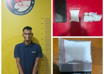 Satres Narkoba Polres Asahan Amankan 50,68 Gram Sabu di Teluk Nibung