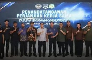 Kanim Belawan Teken MoU Cegah TPPO dan TPPM di Dua Desa Binaan