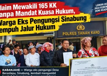 Tak Terima Namanya Dicatut di Medsos, Warga Eks Pengungsi Sinabung Mempolisikan Pemilik Akun FB