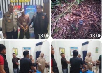 Pelaku KDRT yang Tewaskan Ayah Kandung dan Lukai Adik di Teluk Meranti di Tangkap Polsek Meranti