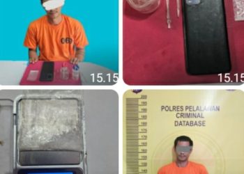 Polres Pelalawan Gerebek Kontrakan Pemuda Asal Jakarta Yang Sedang Nyabu
