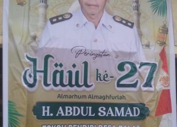 Haji Samsari AS Gelar Kenduri Mengenang H. Abdul Samad, Pendiri Desa Palas Kecamatan Pangkalan Kuras Pelalawan Riau