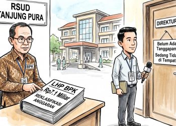 LHP BPK Ungkap Reklasifikasi Rp7,1 Miliar Anggaran RSUD Tanjung Pura, Direktur Belum Memberi Tanggapan