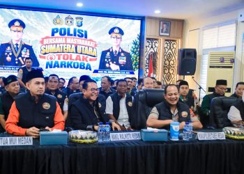 Zakiyuddin Ikuti Press Conference Kapolri dan Deklarasi Polisi Bersama Masyarakat Tolak Narkoba
