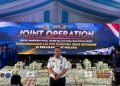 Imigrasi Belawan Dukung Pemberantasan Narkoba Dalam Pengungkapan 1,16 Ton Ketamine Bersama Kapolri