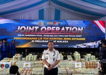 Imigrasi Belawan Dukung Pemberantasan Narkoba Dalam Pengungkapan 1,16 Ton Ketamine Bersama Kapolri