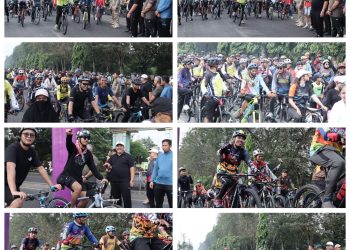 Bupati Asahan Lepas 420 Peserta Gowes Taruna Asahan Cycle