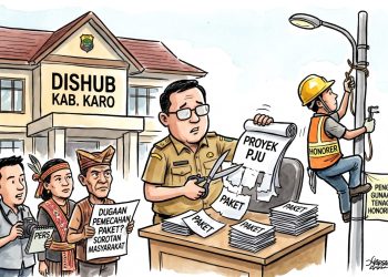 Dugaan Pemecahan Paket PJU di Dishub Karo dan Penggunaan Tenaga Honorer Jadi Sorotan